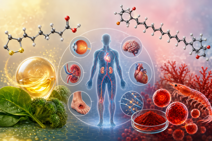 Fighting Diabetes Complications From the Inside Out: The Power of R-ALA and Astaxanthin